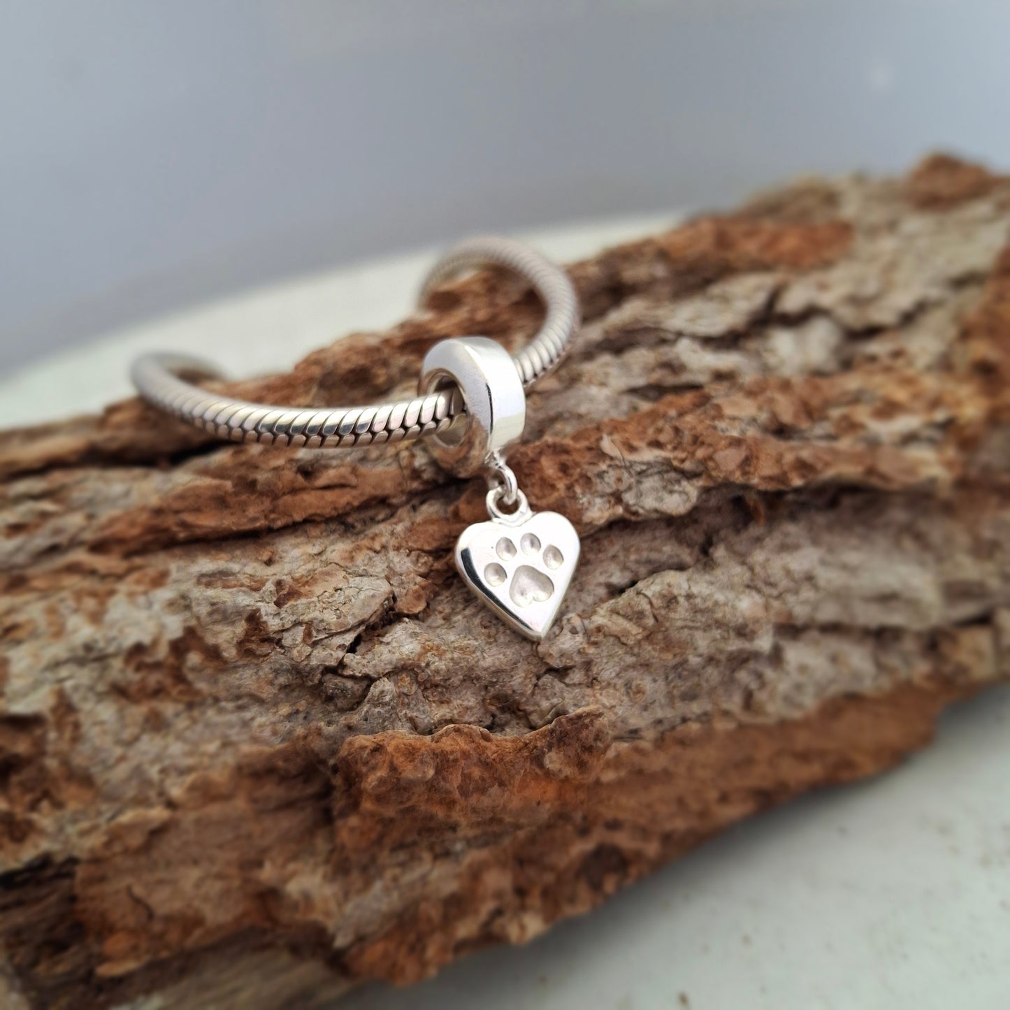 Heart Paw slider charm