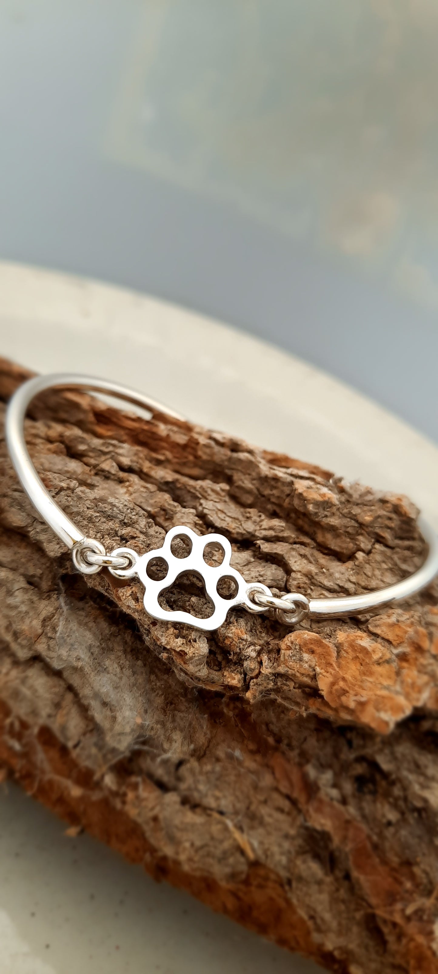 Paw print bracelet