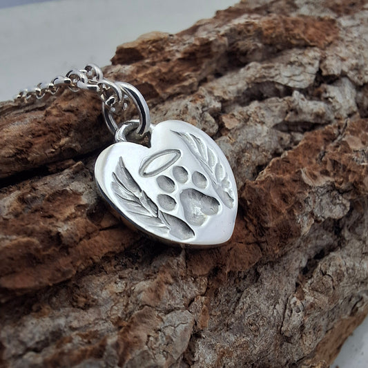 Heart Angel Wing Pendant