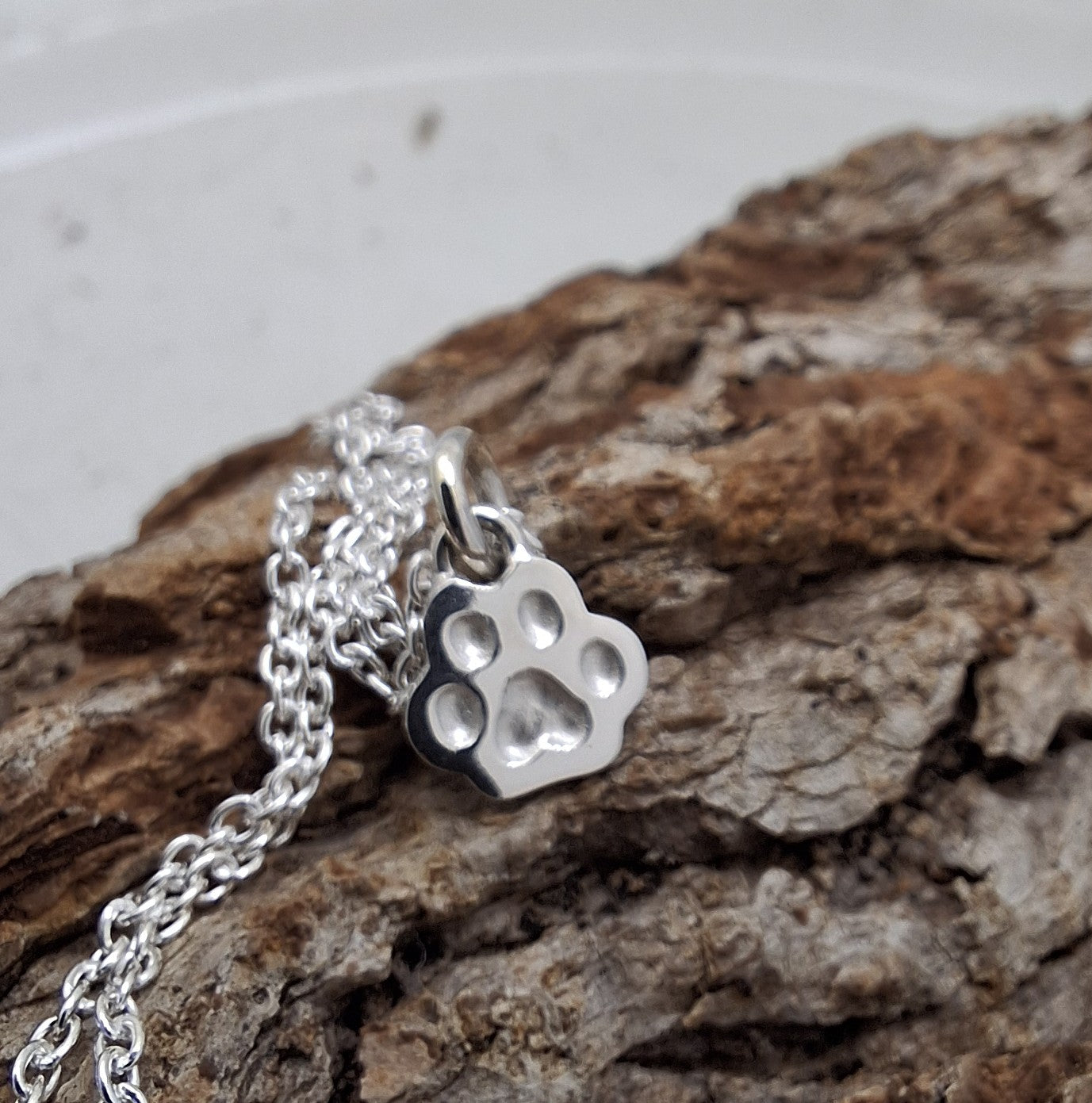 Tiny Paw Print Pendant