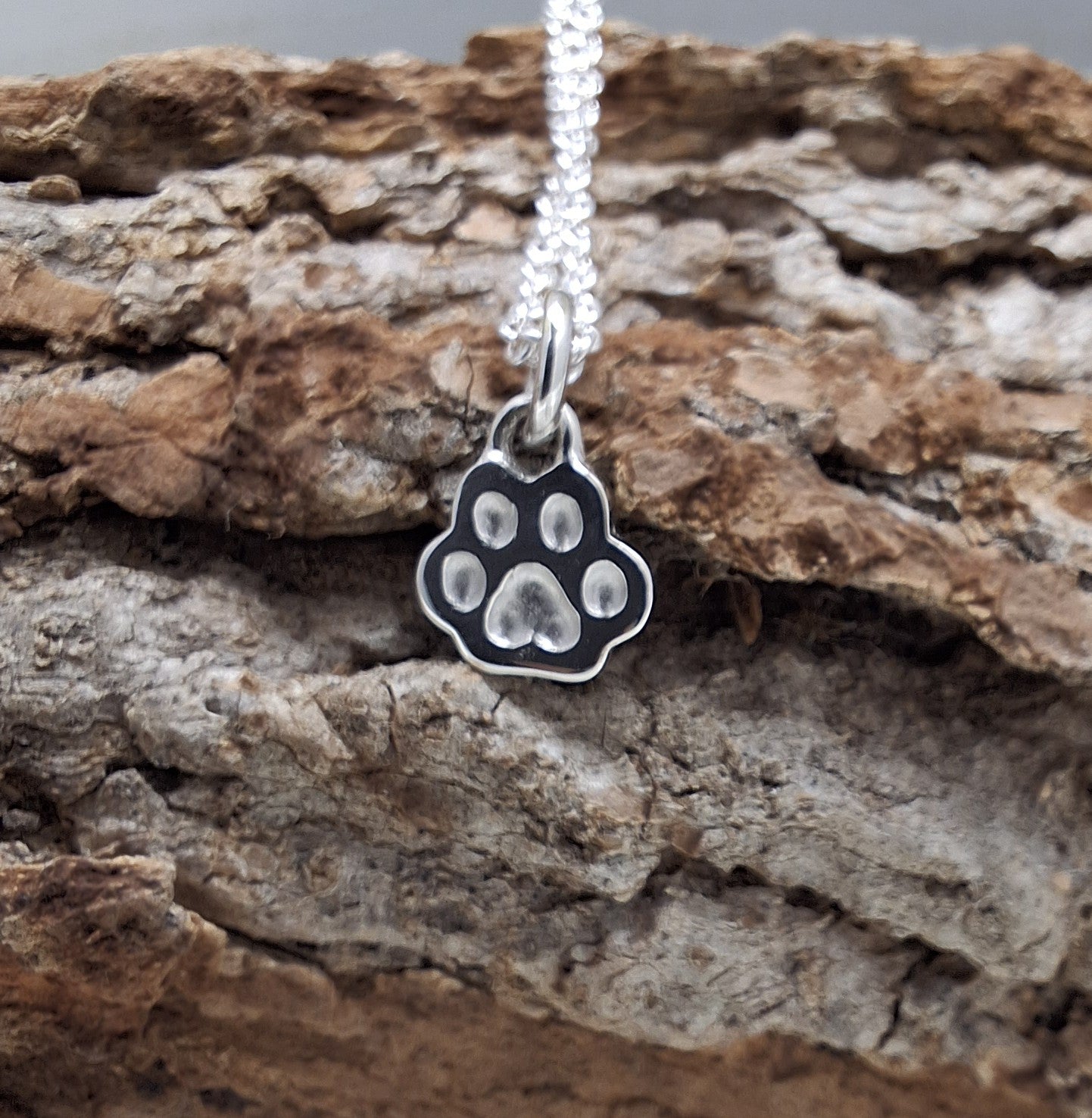Tiny Paw Print Pendant